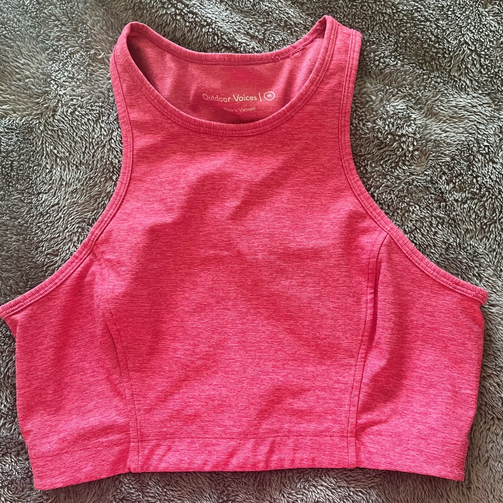 Outdoor Voices Hot Pink Sports Bra